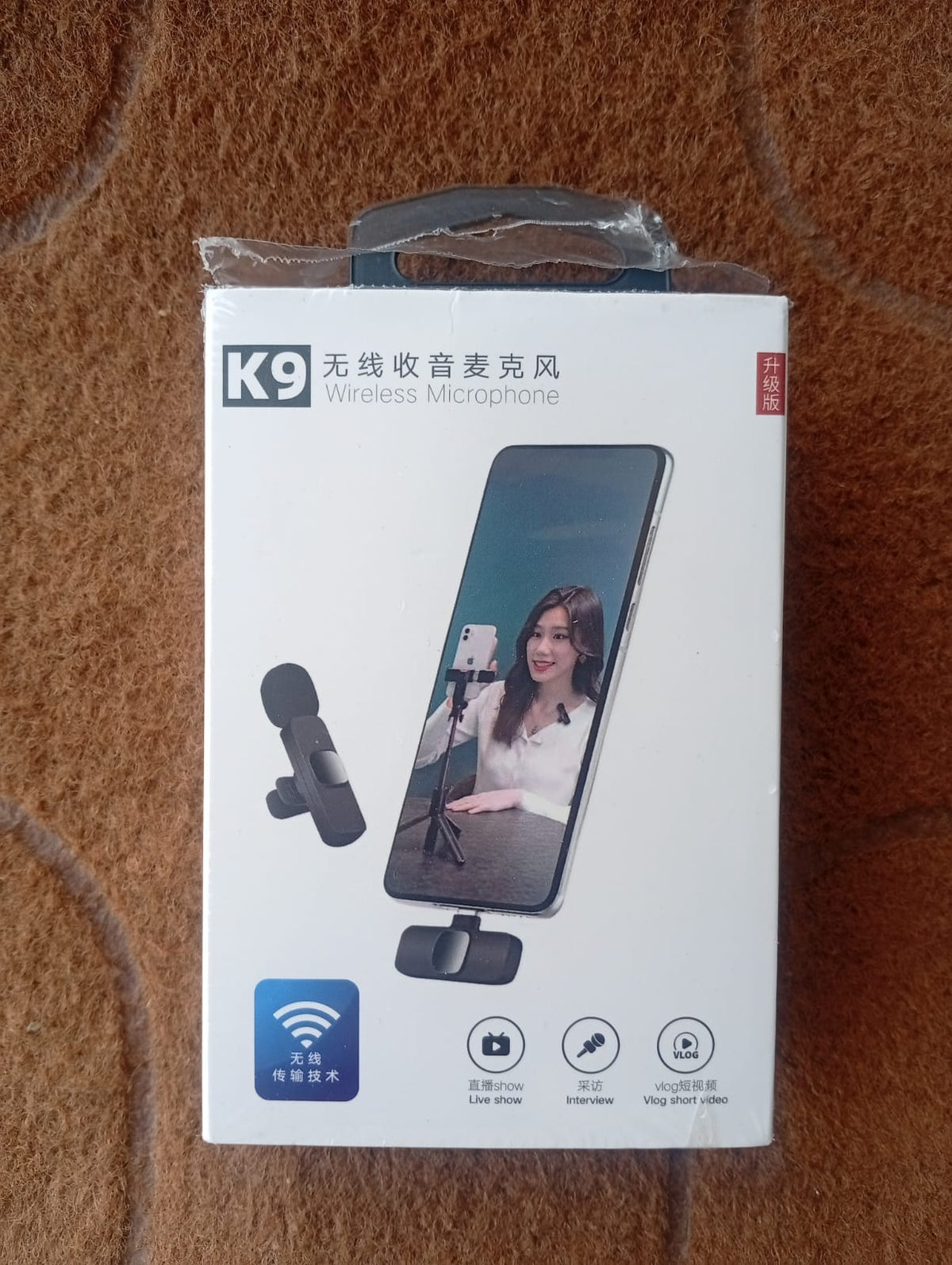 K9 Collar Wireless Microphone iPhone/Android & Type C Supported Wireless Microphone With ( i Phone Connector )
