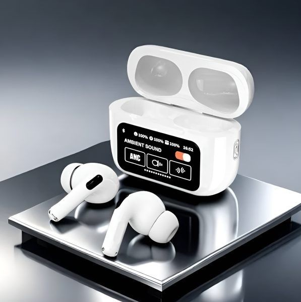 A9 Pro 2 Earbuds with LCD Tablet Airpods pro 2 with LCD touchscreen display bluetooth 5.3 for ios and android-copy
