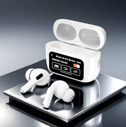 A9 Pro 2 Earbuds with LCD Tablet Airpods pro 2 with LCD touchscreen display bluetooth 5.3 for ios and android-copy